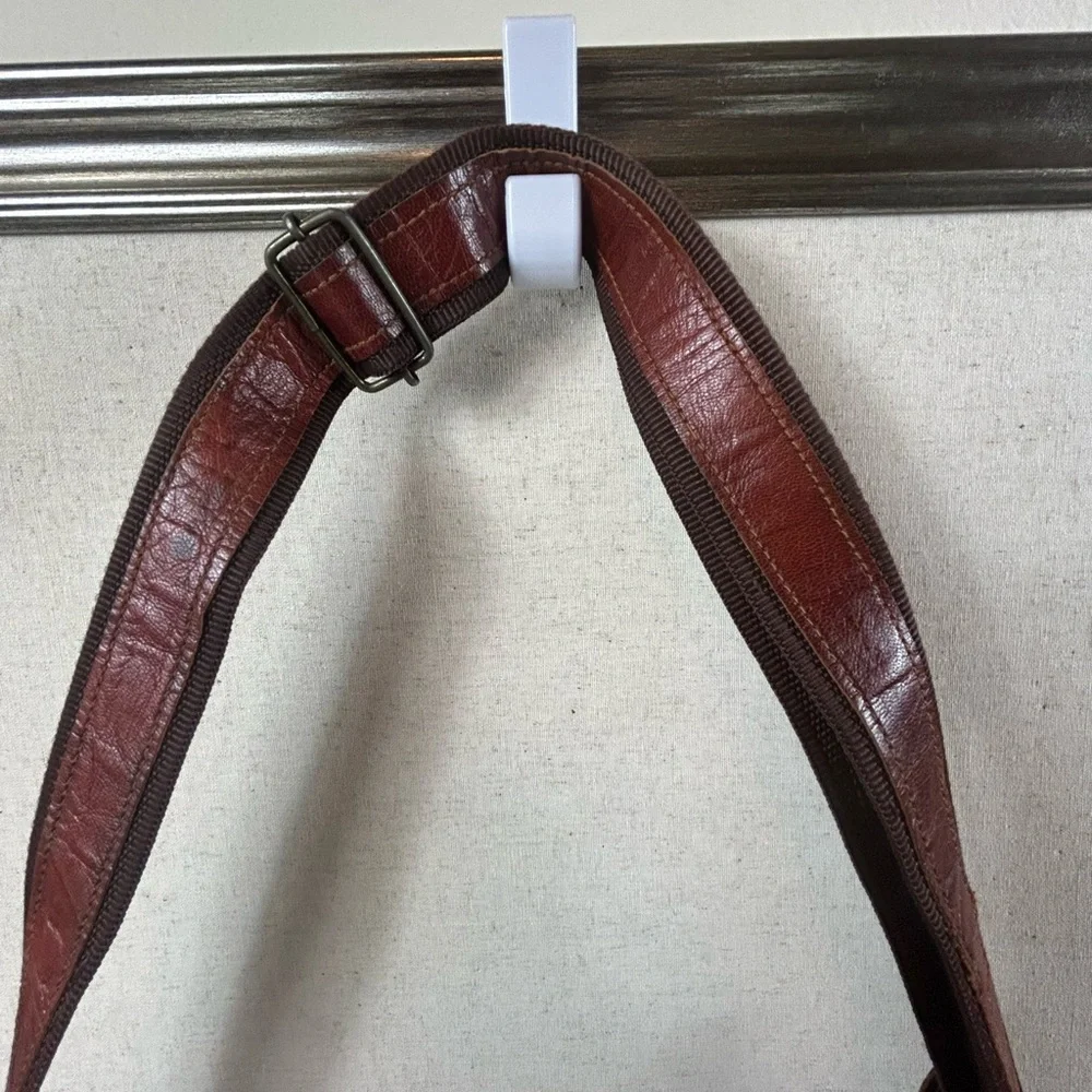 Genuine Brown Leather Messenger Shoulder Laptop Briefcase/Bag